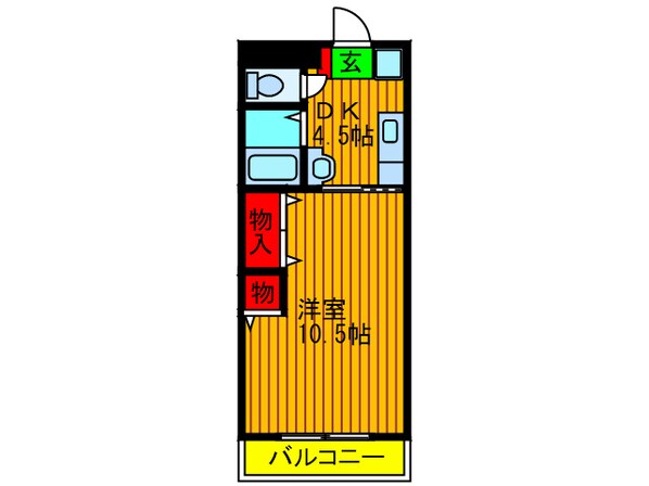 ベレ－ル岡山手の物件間取画像